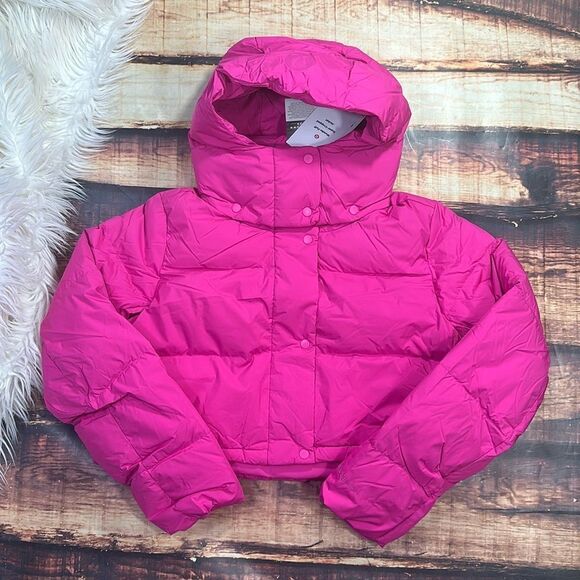 lululemon Wunder Puff Super-Cropped Jacket Sonic Pink - Picture 1 of 9